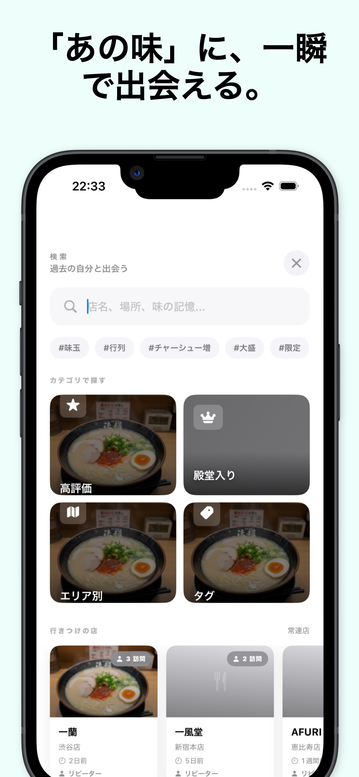 ビジュアルインデックス - カテゴリから記憶へアクセス